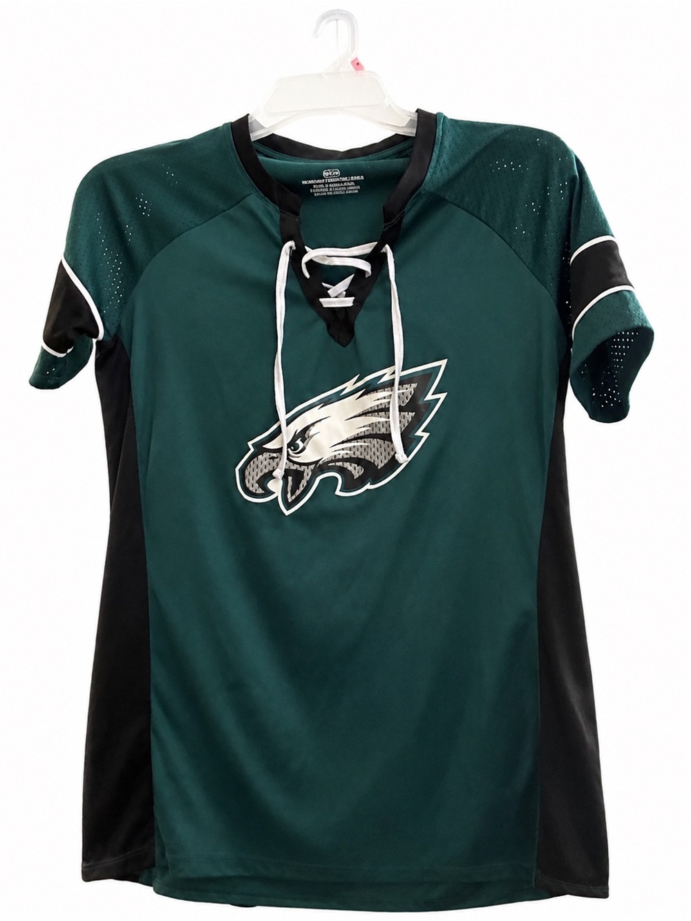 NFL Women’s Dark Green Lace-Up Jersey with Black Accents